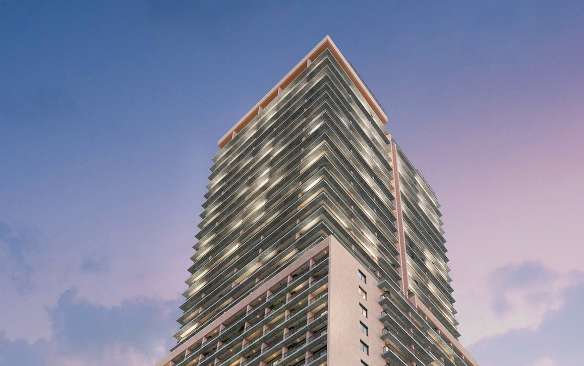 Perspectiva Ilustrada da Fachada Noturna